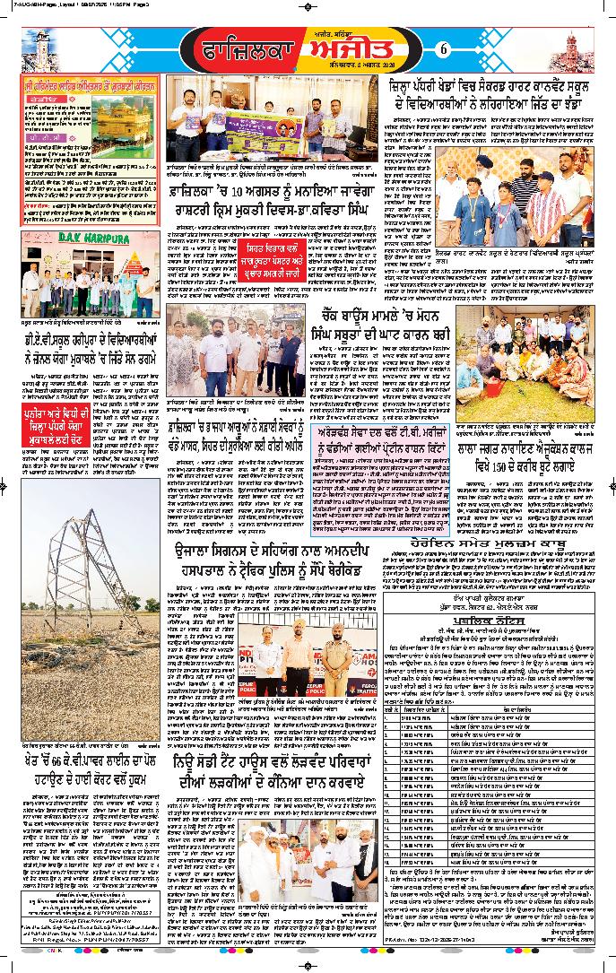 ਫਾਜ਼ਿਲਕਾ / ਅਬੋਹਰ - 6