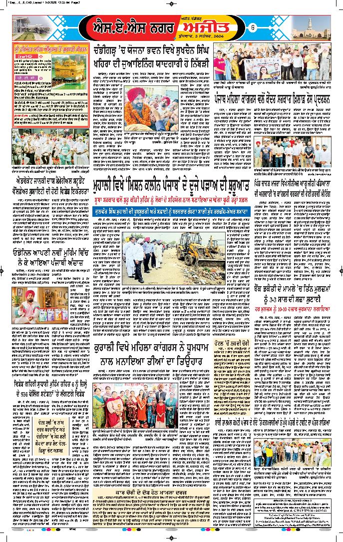 ਚੰਡੀਗੜ੍ਹ /ਸਾਹਿਬਜ਼ਾਦਾ ਅਜੀਤ ਸਿੰਘ ਨਗਰ - 6