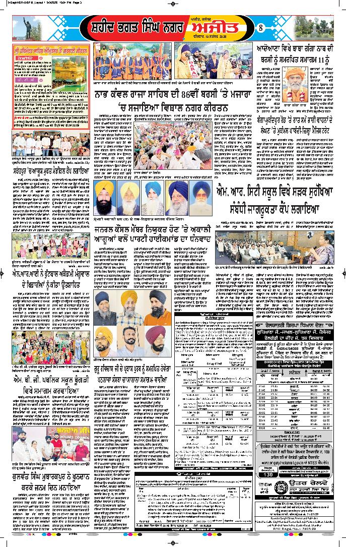 ਸ਼ਹੀਦ ਭਗਤ ਸਿੰਘ ਨਗਰ / ਬੰਗਾ - 8