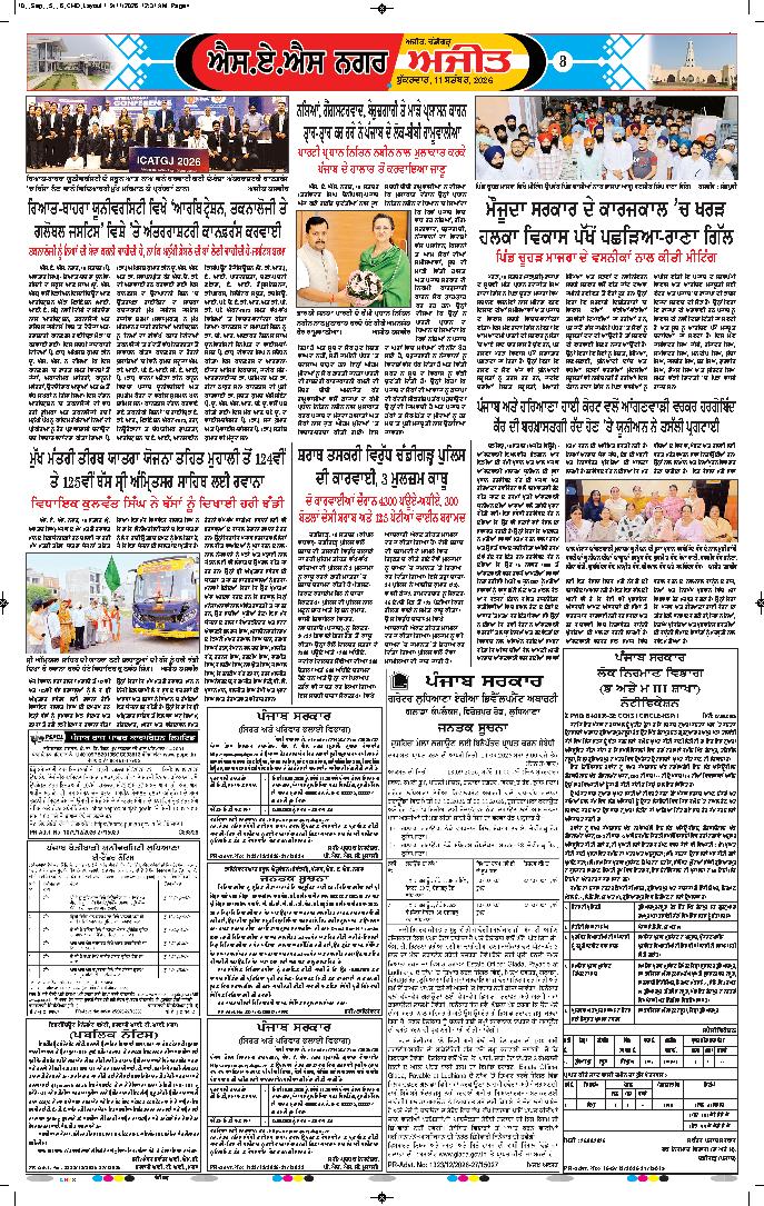 ਚੰਡੀਗੜ੍ਹ /ਸਾਹਿਬਜ਼ਾਦਾ ਅਜੀਤ ਸਿੰਘ ਨਗਰ - 8