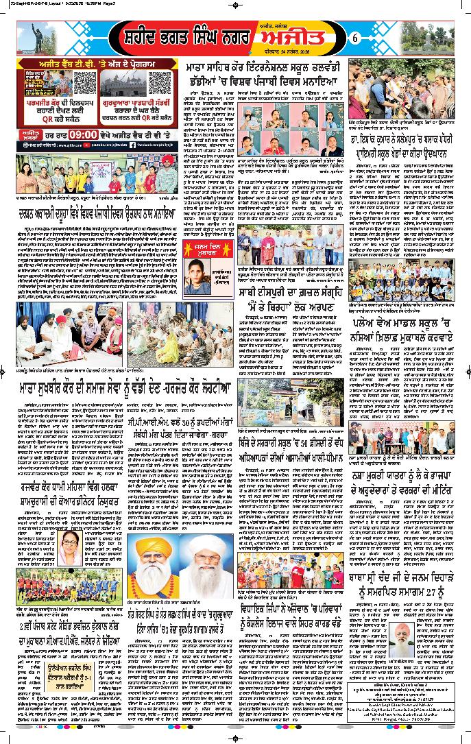 ਸ਼ਹੀਦ ਭਗਤ ਸਿੰਘ ਨਗਰ / ਬੰਗਾ - 6