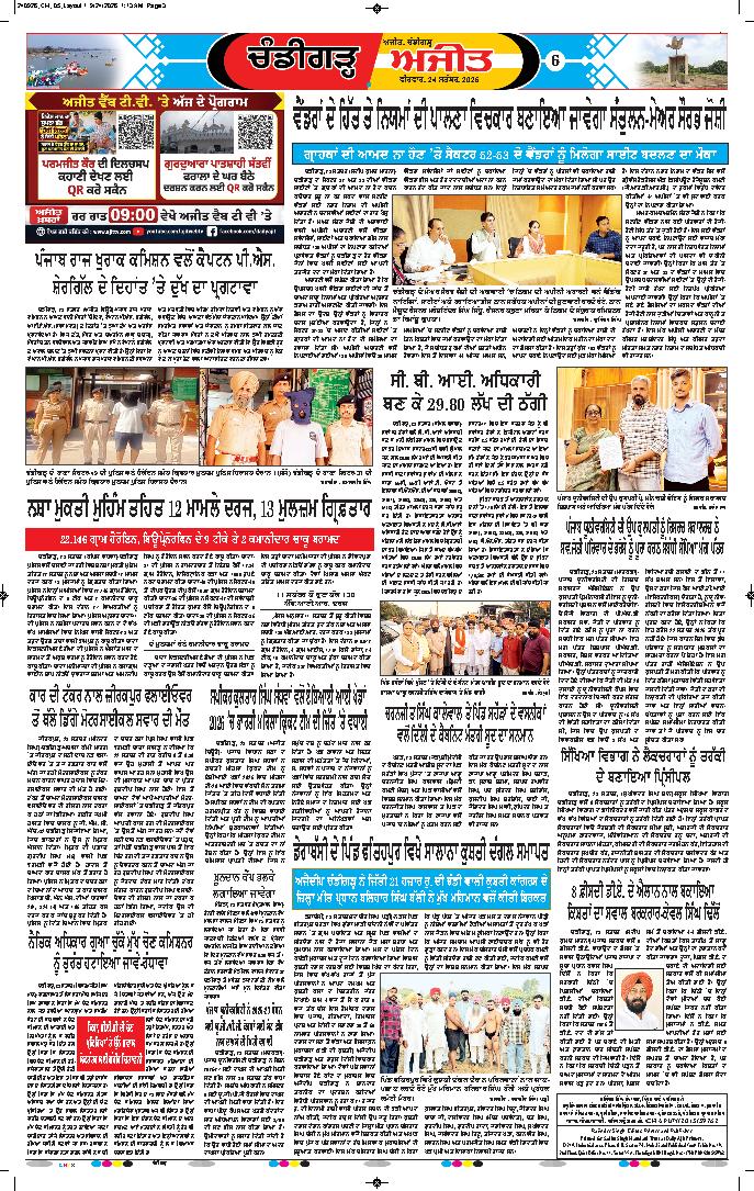 ਚੰਡੀਗੜ੍ਹ /ਸਾਹਿਬਜ਼ਾਦਾ ਅਜੀਤ ਸਿੰਘ ਨਗਰ - 6