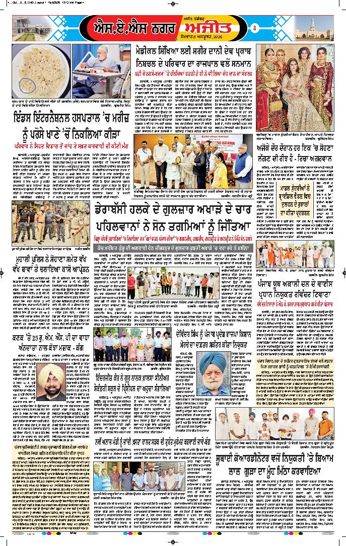 ਚੰਡੀਗੜ੍ਹ /ਸਾਹਿਬਜ਼ਾਦਾ ਅਜੀਤ ਸਿੰਘ ਨਗਰ - 8