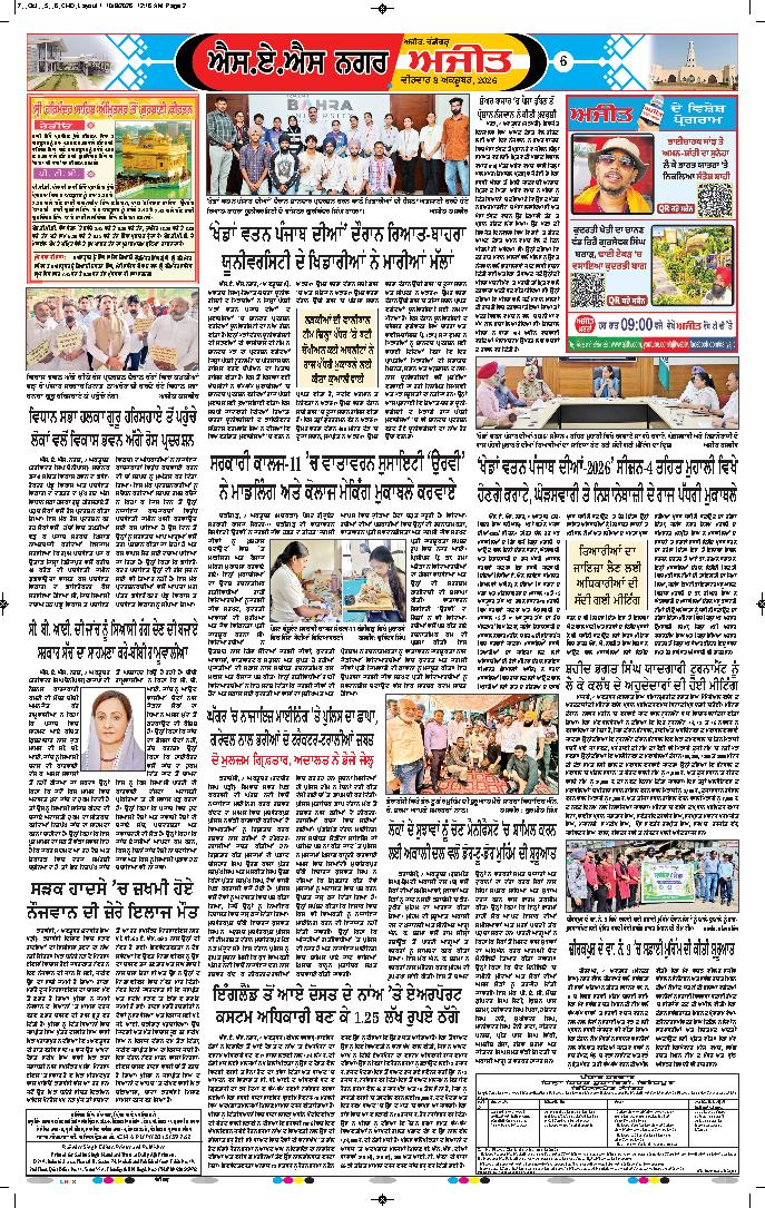 ਚੰਡੀਗੜ੍ਹ /ਸਾਹਿਬਜ਼ਾਦਾ ਅਜੀਤ ਸਿੰਘ ਨਗਰ - 6
