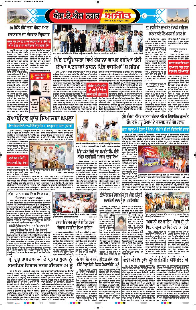 ਚੰਡੀਗੜ੍ਹ /ਸਾਹਿਬਜ਼ਾਦਾ ਅਜੀਤ ਸਿੰਘ ਨਗਰ - 8