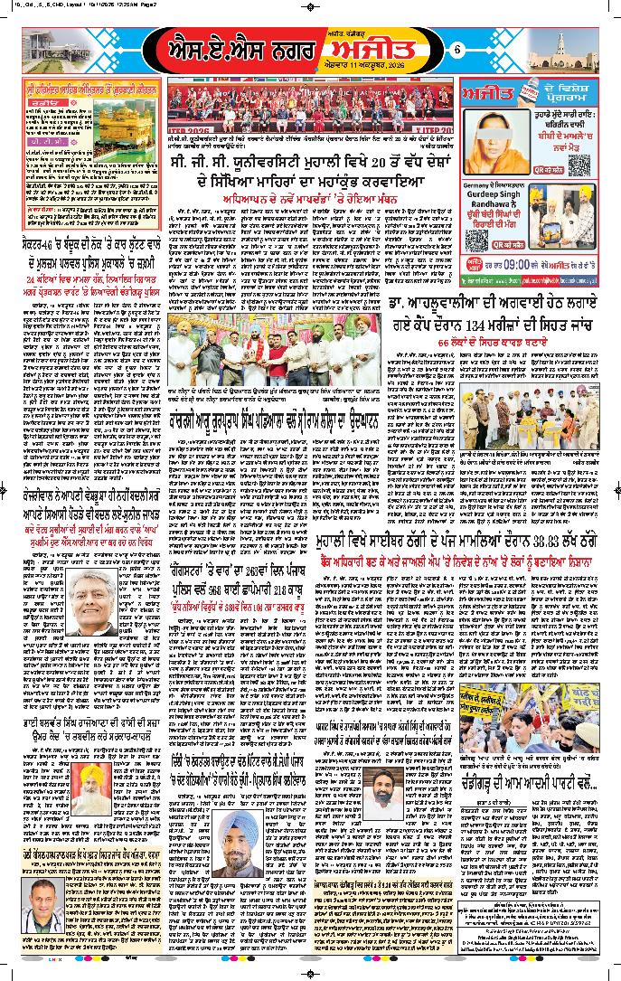ਚੰਡੀਗੜ੍ਹ /ਸਾਹਿਬਜ਼ਾਦਾ ਅਜੀਤ ਸਿੰਘ ਨਗਰ - 6