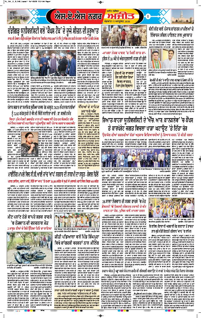 ਚੰਡੀਗੜ੍ਹ /ਸਾਹਿਬਜ਼ਾਦਾ ਅਜੀਤ ਸਿੰਘ ਨਗਰ - 8