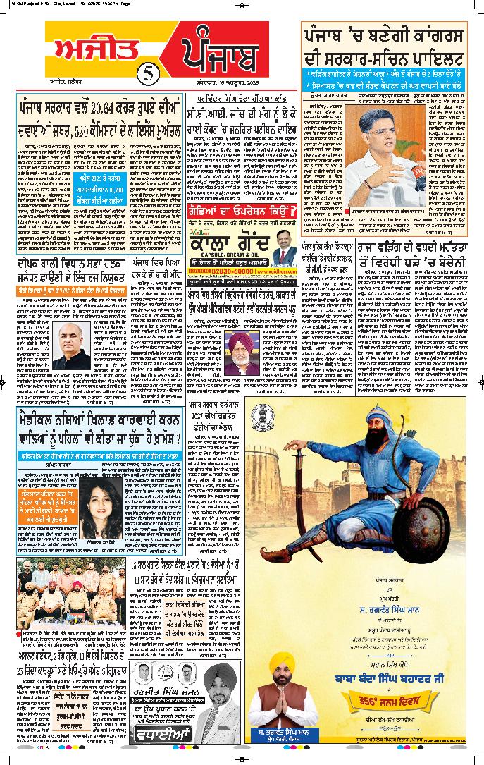 ਸ਼ਹੀਦ ਭਗਤ ਸਿੰਘ ਨਗਰ / ਬੰਗਾ - 5