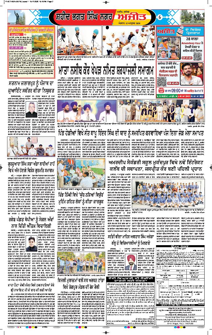 ਸ਼ਹੀਦ ਭਗਤ ਸਿੰਘ ਨਗਰ / ਬੰਗਾ - 6
