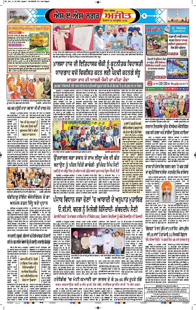 ਚੰਡੀਗੜ੍ਹ /ਸਾਹਿਬਜ਼ਾਦਾ ਅਜੀਤ ਸਿੰਘ ਨਗਰ - 6