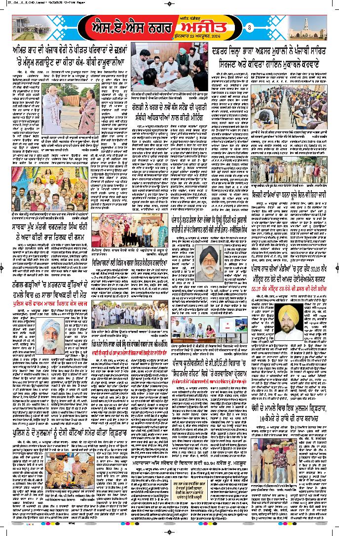 ਚੰਡੀਗੜ੍ਹ /ਸਾਹਿਬਜ਼ਾਦਾ ਅਜੀਤ ਸਿੰਘ ਨਗਰ - 8
