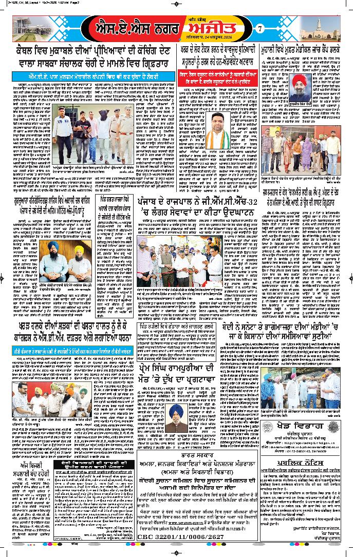ਚੰਡੀਗੜ੍ਹ /ਸਾਹਿਬਜ਼ਾਦਾ ਅਜੀਤ ਸਿੰਘ ਨਗਰ - 7