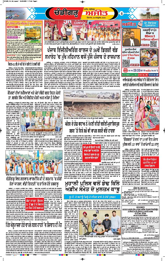 ਚੰਡੀਗੜ੍ਹ /ਸਾਹਿਬਜ਼ਾਦਾ ਅਜੀਤ ਸਿੰਘ ਨਗਰ - 6