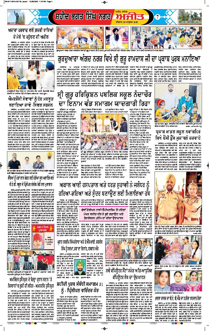 ਸ਼ਹੀਦ ਭਗਤ ਸਿੰਘ ਨਗਰ / ਬੰਗਾ - 7