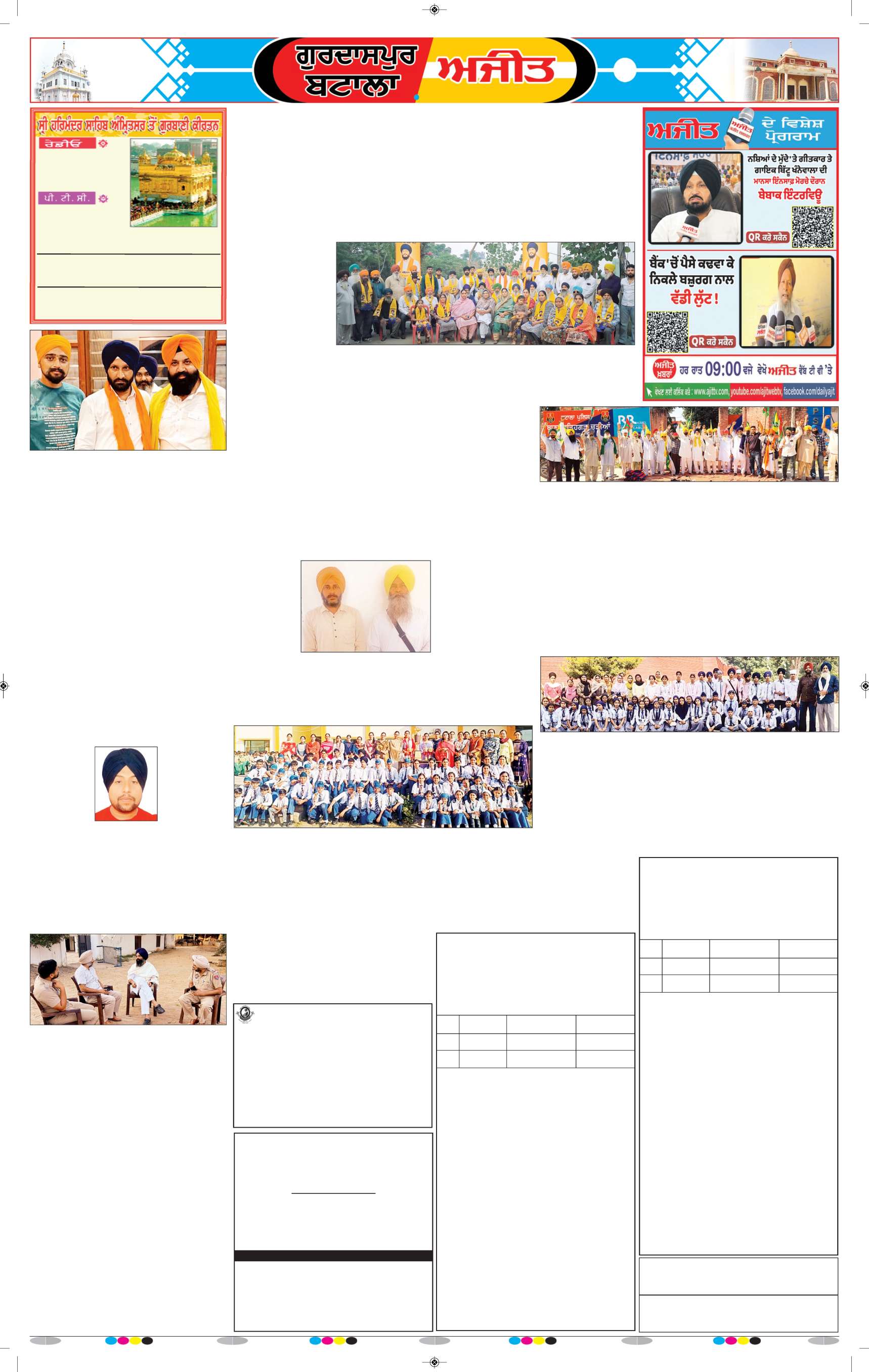 ਗੁਰਦਾਸਪੁਰ / ਬਟਾਲਾ / ਪਠਾਨਕੋਟ - 6