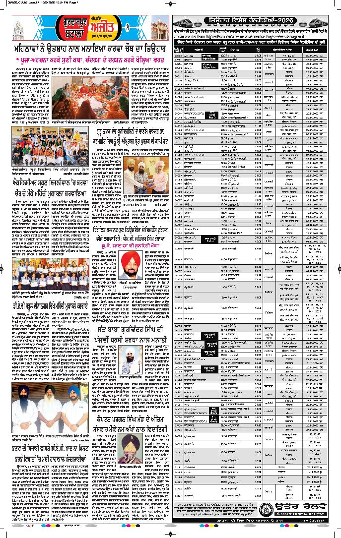 ਗੁਰਦਾਸਪੁਰ / ਬਟਾਲਾ / ਪਠਾਨਕੋਟ - 8