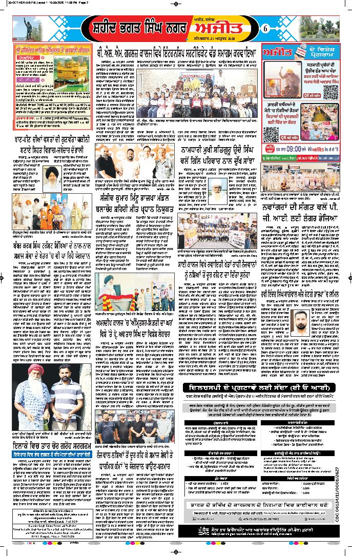 ਸ਼ਹੀਦ ਭਗਤ ਸਿੰਘ ਨਗਰ / ਬੰਗਾ - 6